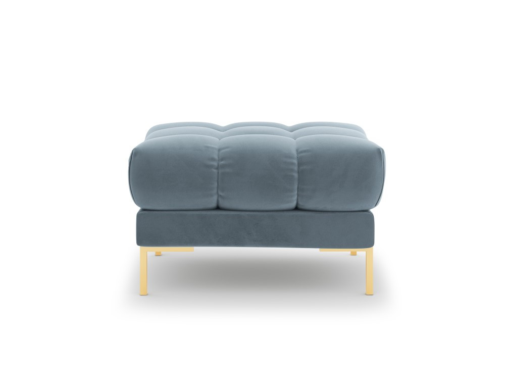 Poze Taburet tapitat Bali velvet/picioare gold – L60 x l60 x h41