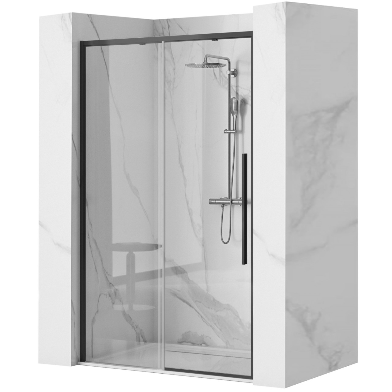 Poze Ușă pentru dus Solar sticla securizata - 120x195 cm