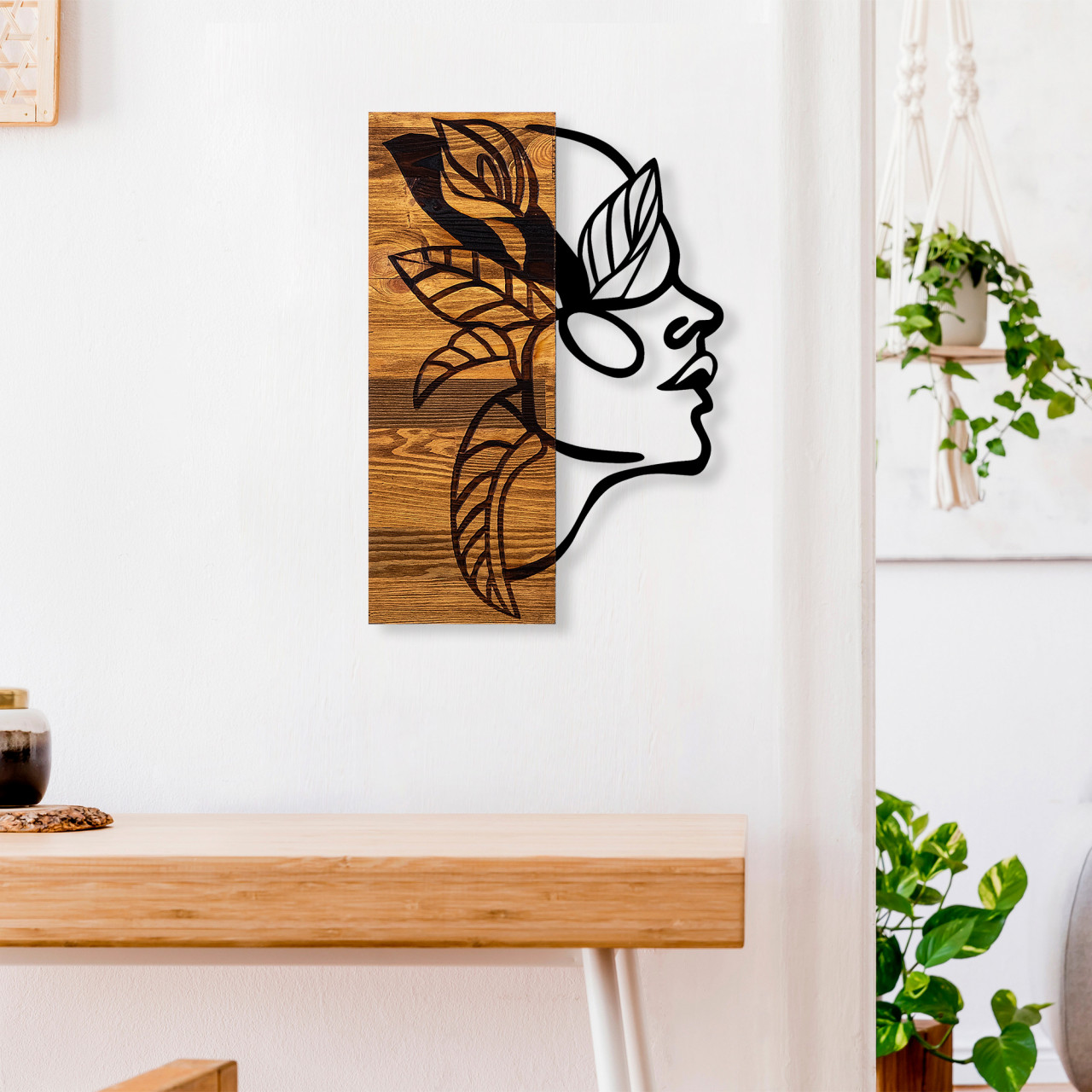 Poze Accesoriu decorativ de perete din lemn Dingin