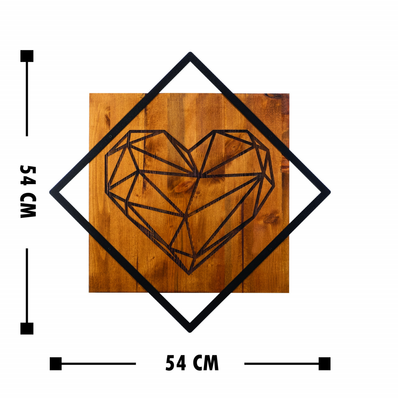 Poze Accesoriu decorativ de perete din lemn Heart 2