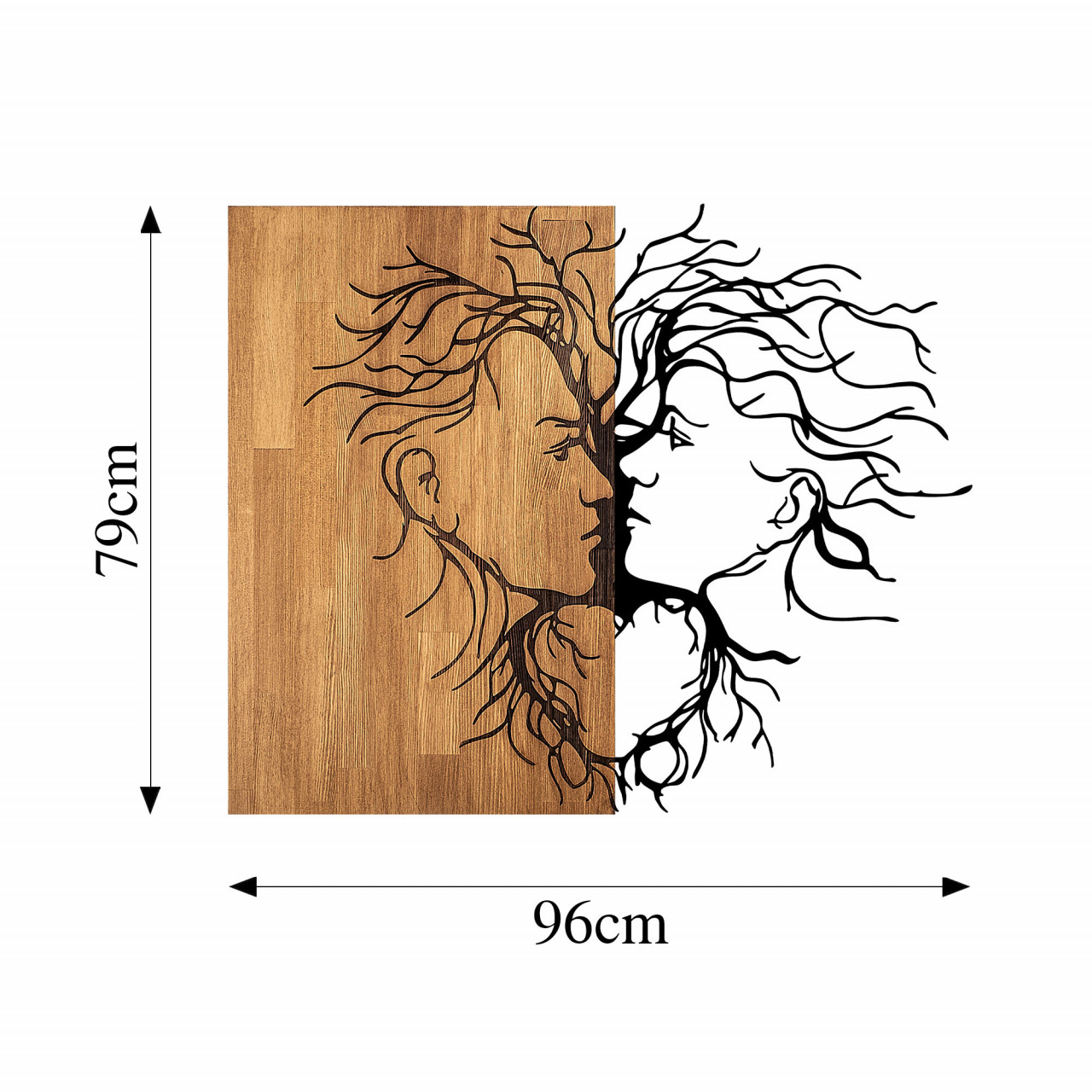 Poze Accesoriu decorativ de perete din lemn Love - 315