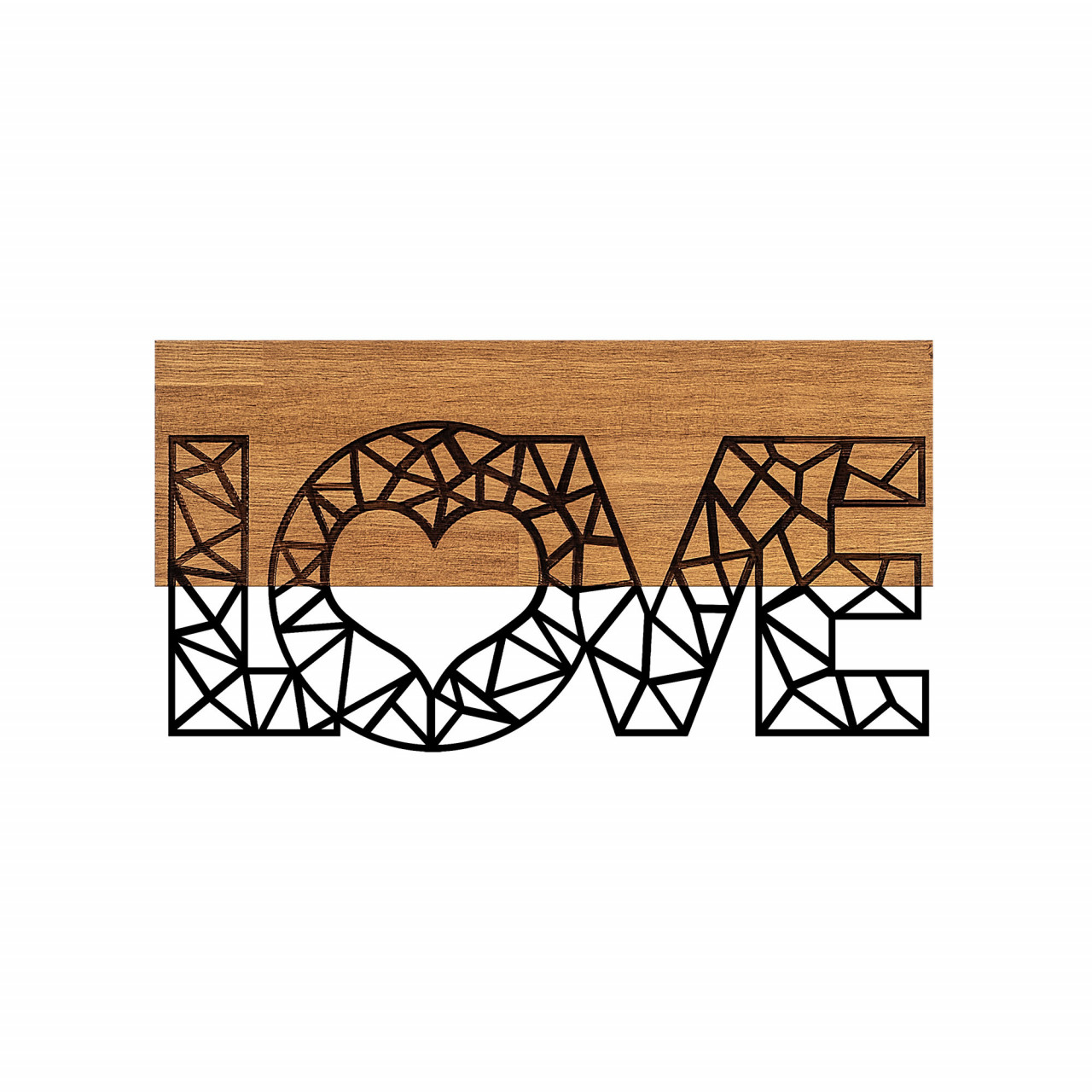 Poze Accesoriu decorativ de perete din lemn Love - 323