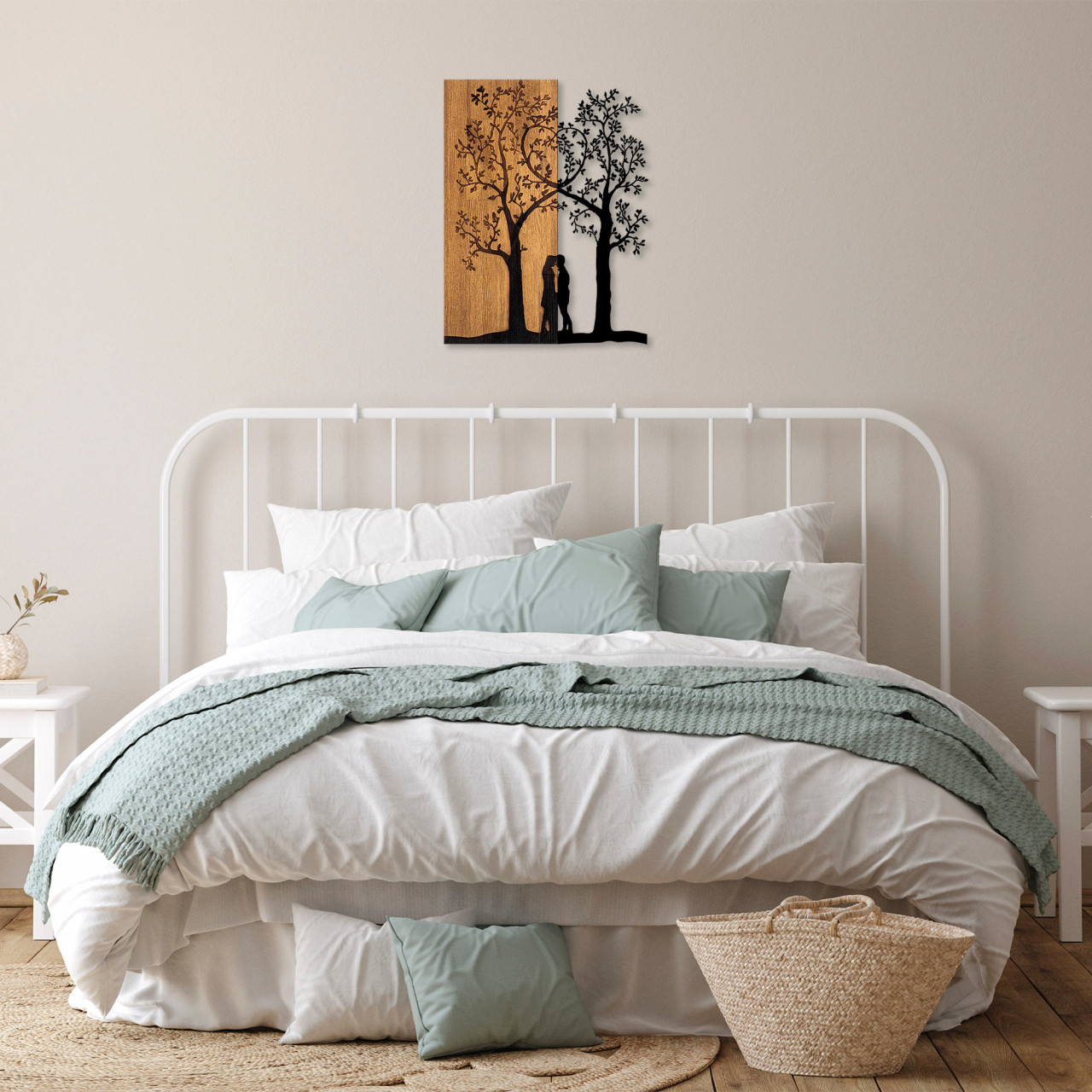 Poze Accesoriu decorativ de perete din lemn Love Under The Tree