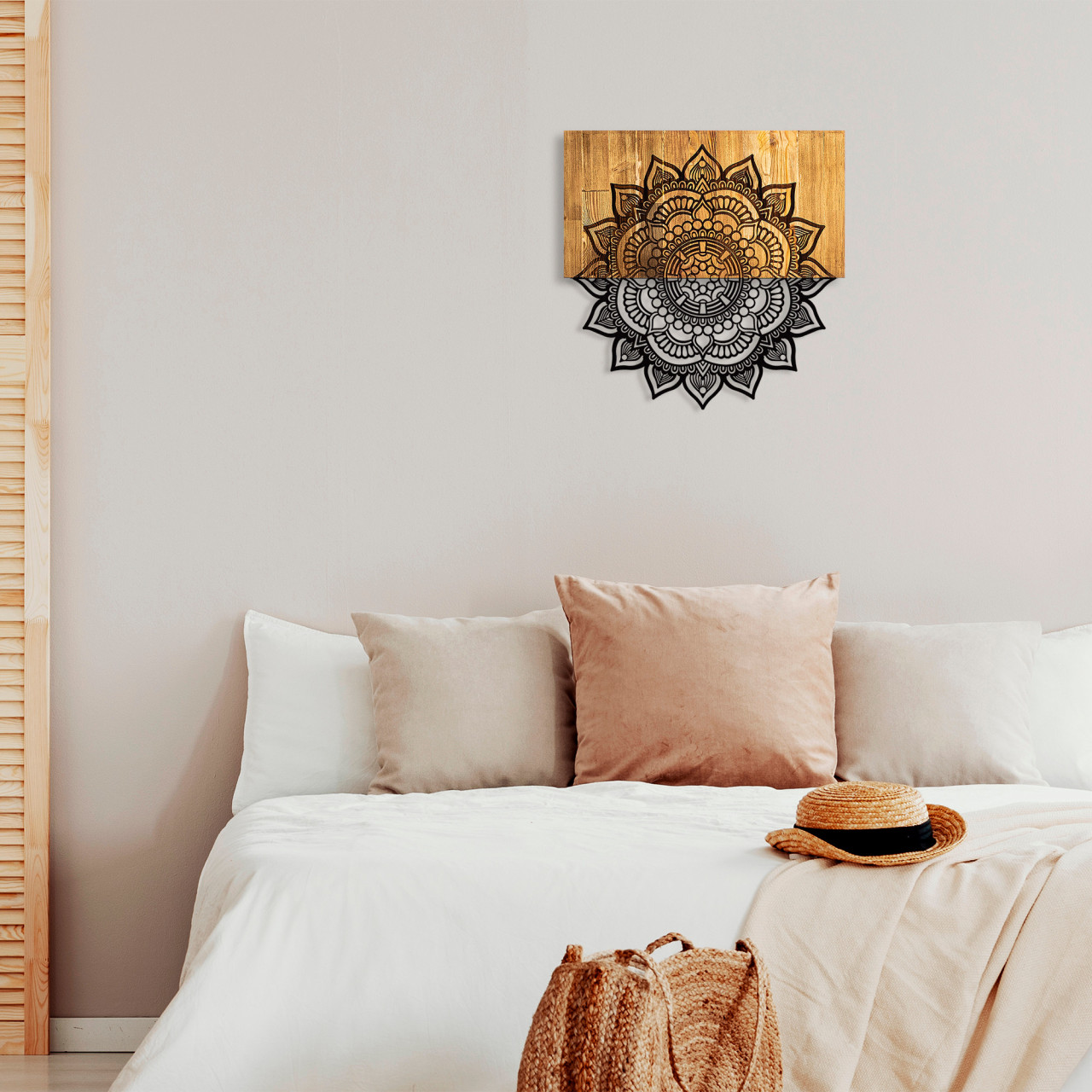 Poze Accesoriu decorativ de perete din lemn Mandala 4