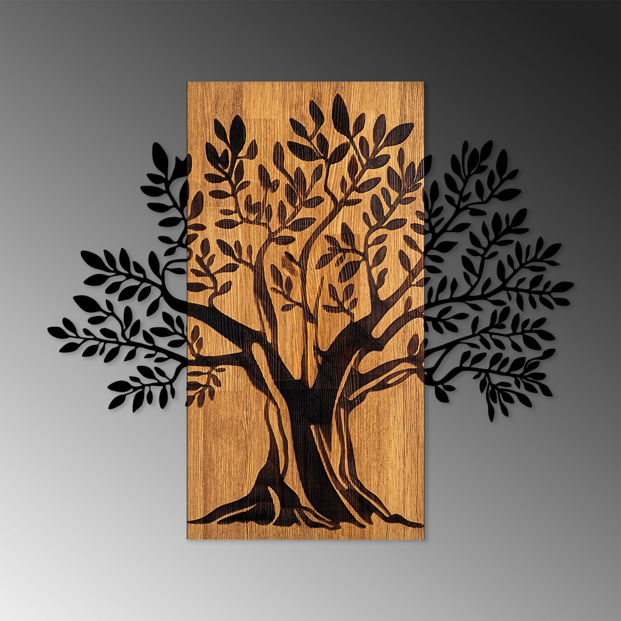Poze Accesoriu decorativ de perete din lemn Monumental Tree 2