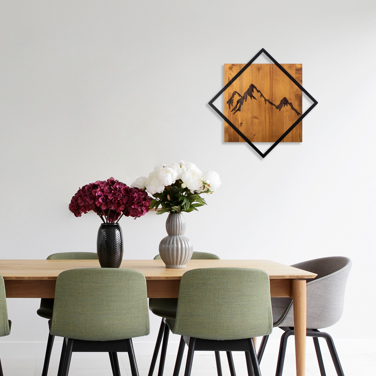 Poze Accesoriu decorativ de perete din lemn Mountain 2