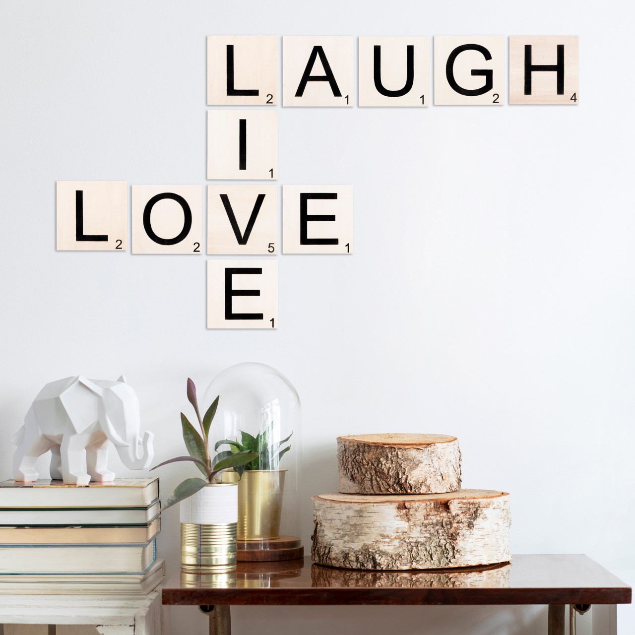 Poze Accesoriu decorativ de perete din lemn Scrabble Set - 7