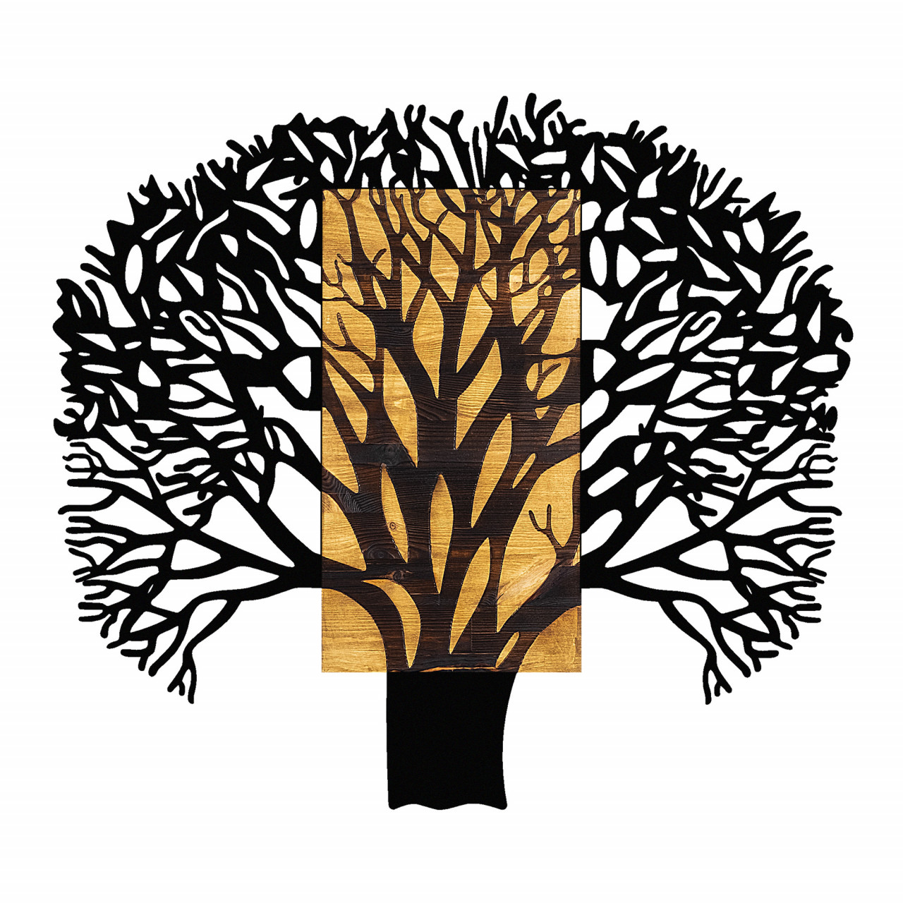 Poze Accesoriu decorativ de perete din lemn Tree 1