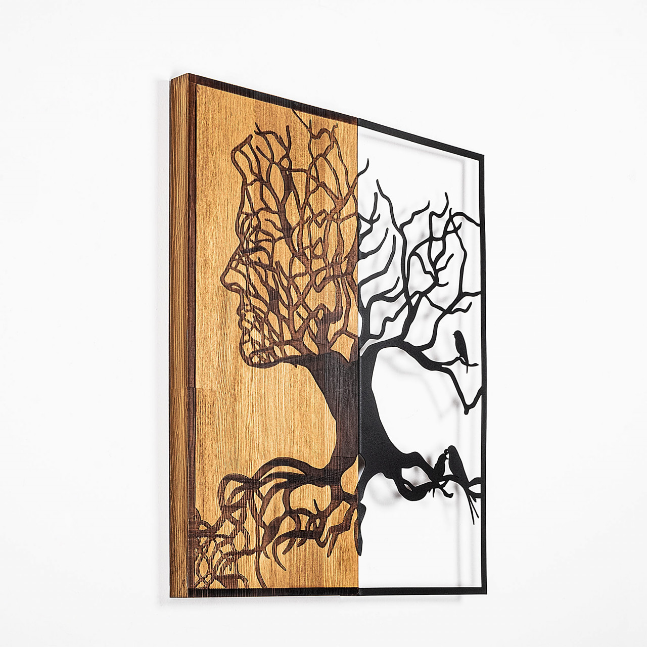 Poze Accesoriu decorativ de perete din lemn Tree Man - 291