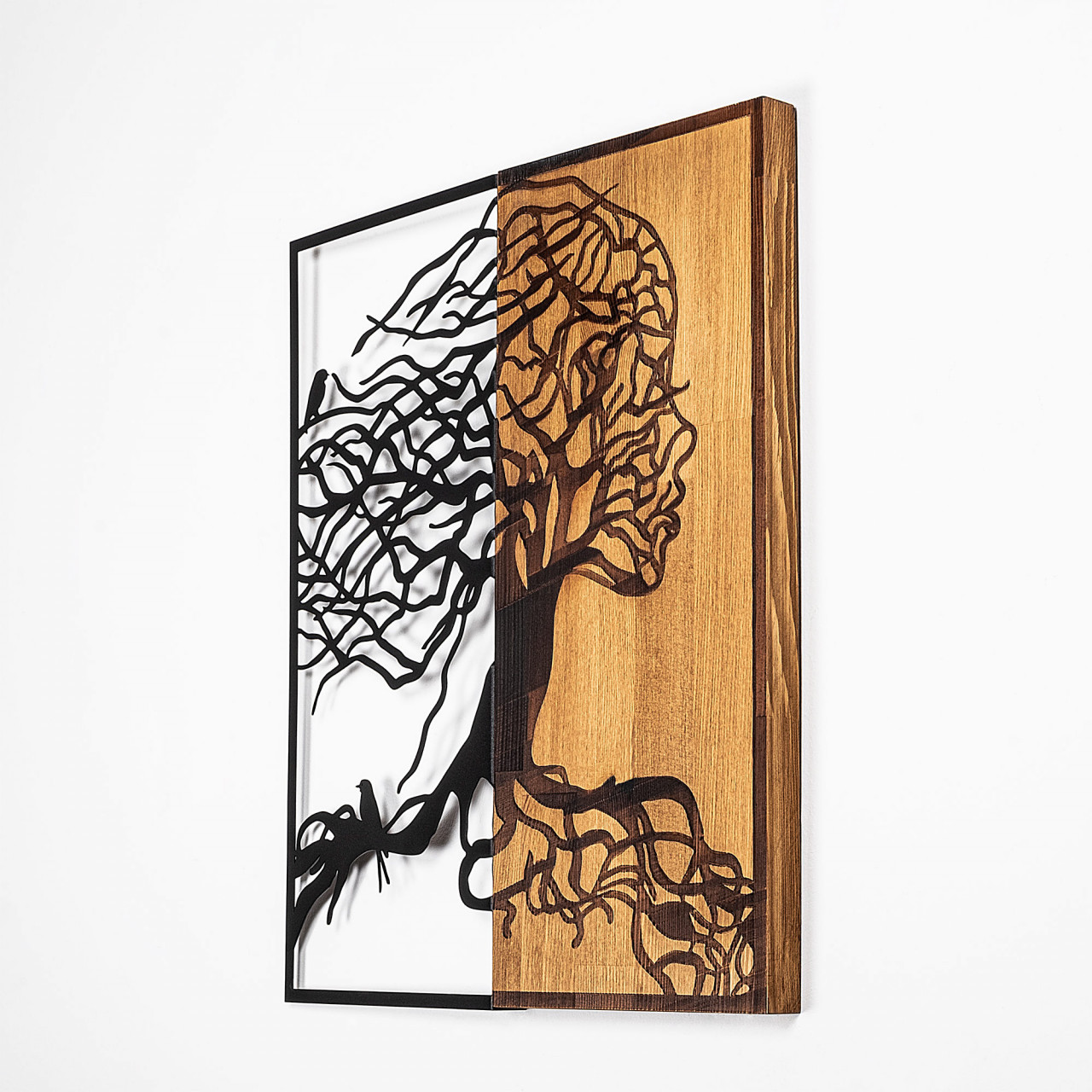 Poze Accesoriu decorativ de perete din lemn Tree Woman - 290