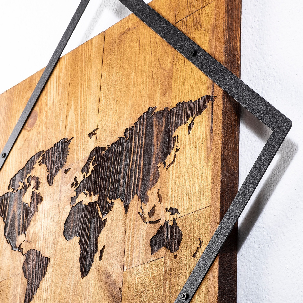 Poze Accesoriu decorativ de perete din lemn World 2