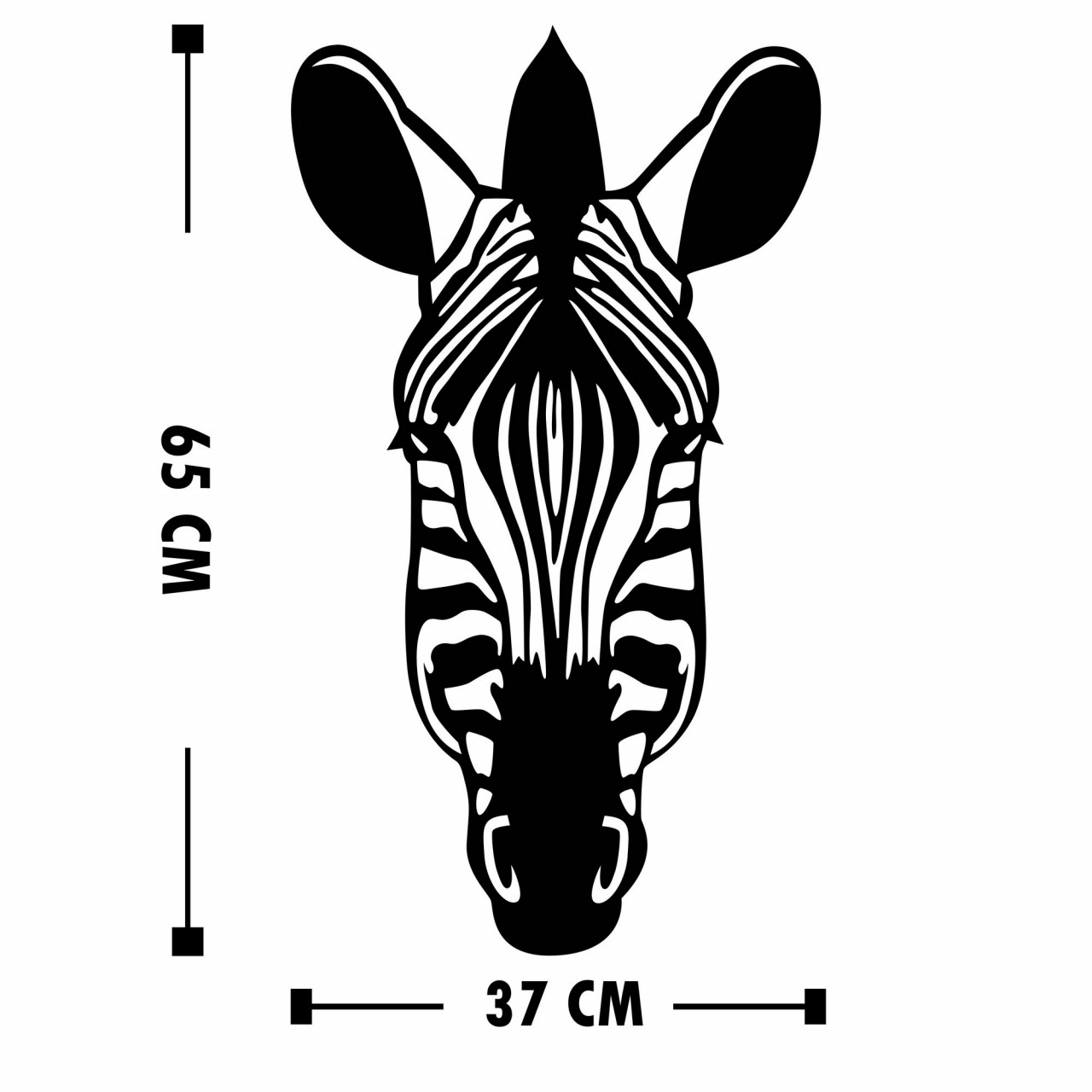 Poze Accesoriu decorativ de perete din lemn Zebra