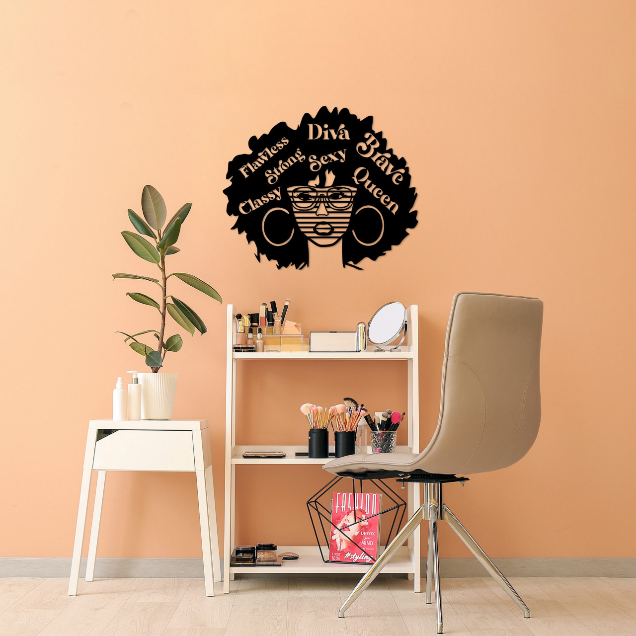 Poze Accesoriu decorativ de perete metalic Diva Classy - 474