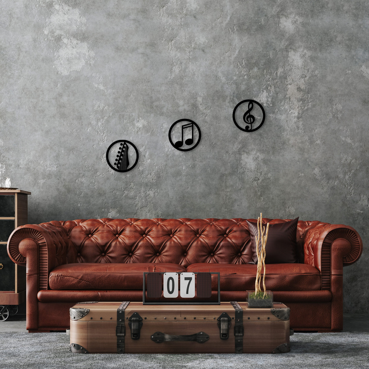 Poze Accesoriu decorativ de perete metalic Just music - 295