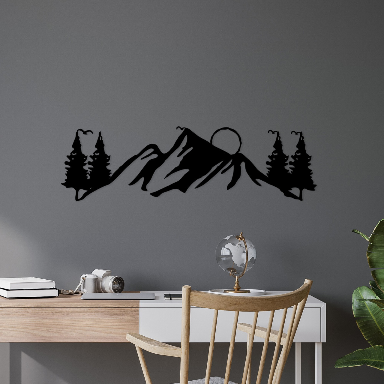 Poze Accesoriu decorativ de perete metalic Landscape 3