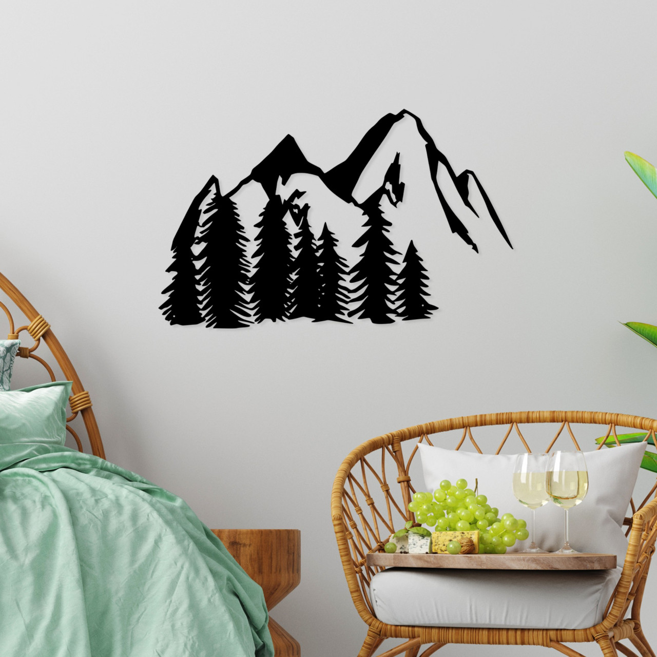 Poze Accesoriu decorativ de perete metalic Landscape