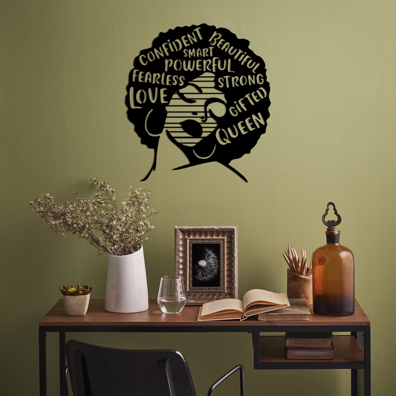 Poze Accesoriu decorativ de perete metalic Love Fearless Smart - 473