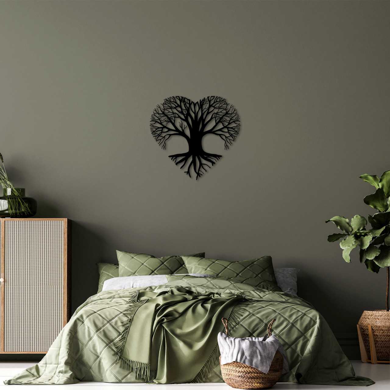 Poze Accesoriu decorativ de perete metalic Love Tree - 264