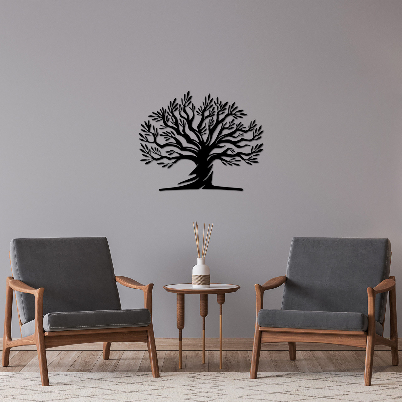 Poze Accesoriu decorativ de perete metalic Monumental Tree 18