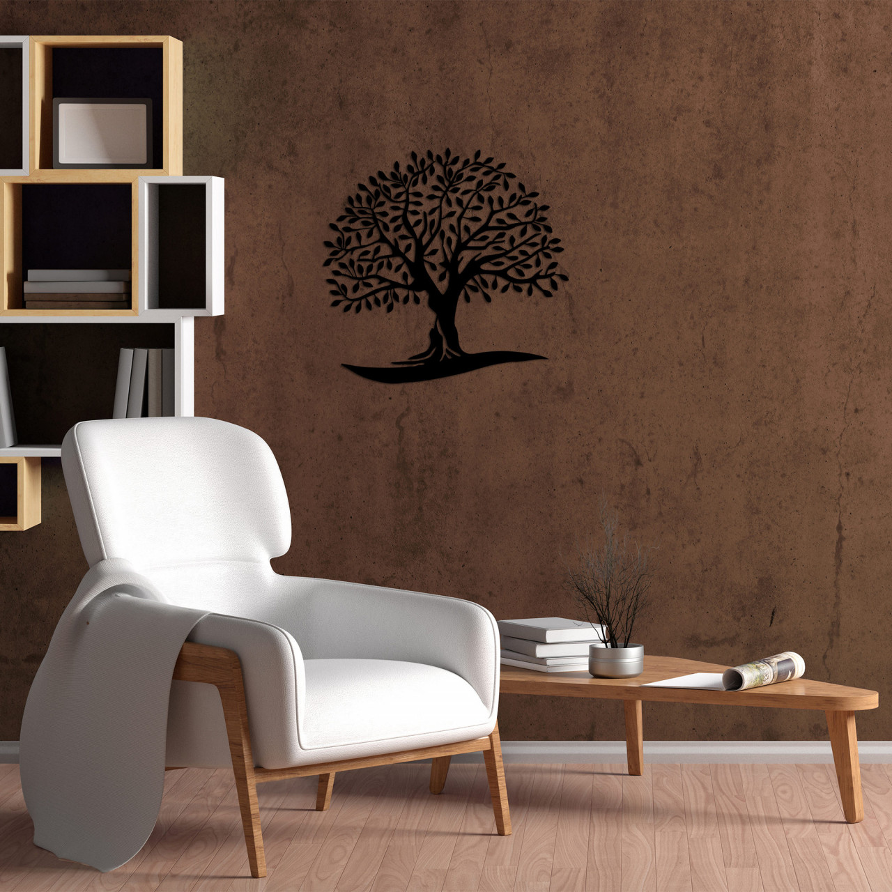 Poze Accesoriu decorativ de perete metalic Monumental Tree 21