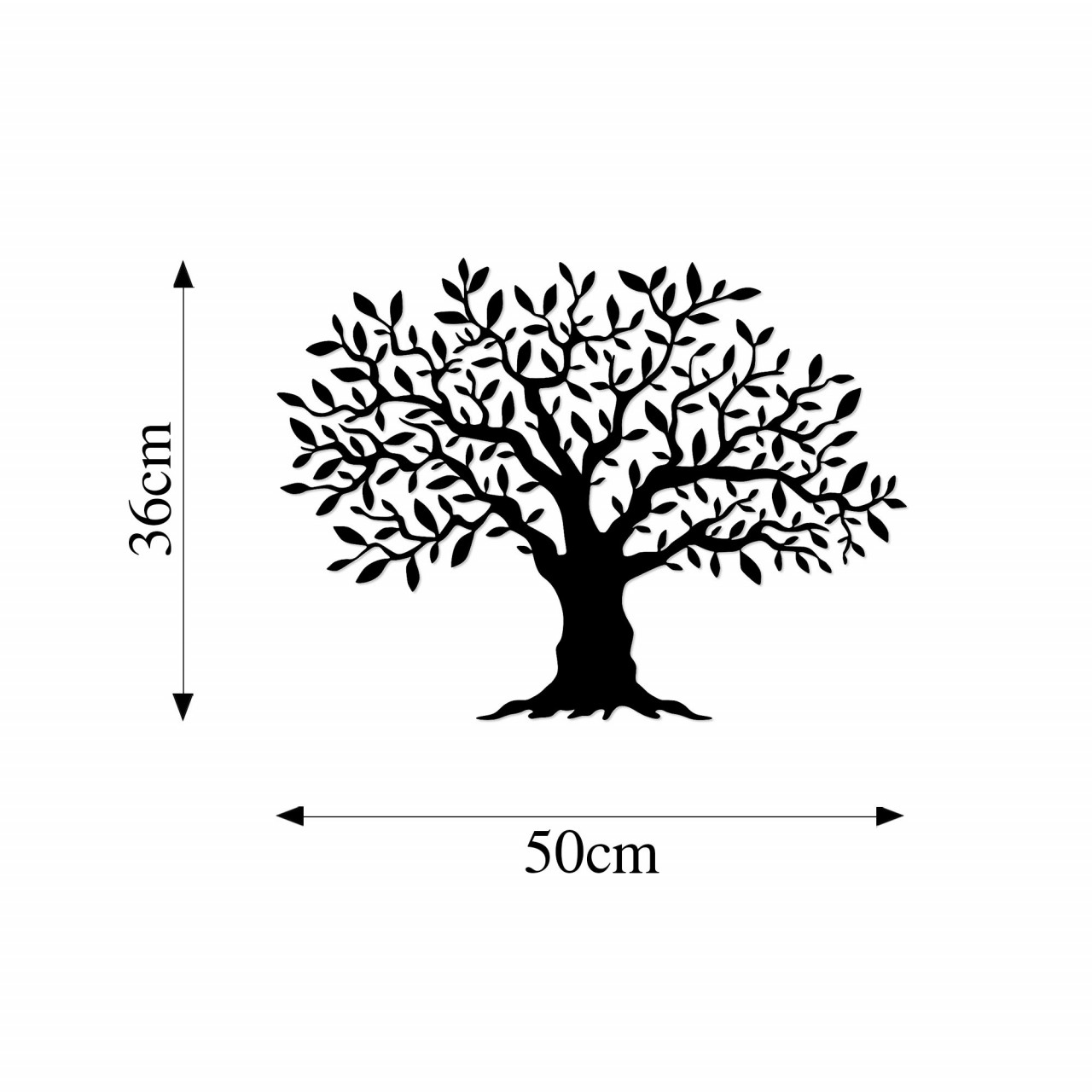 Poze Accesoriu decorativ de perete metalic Monumental tree medium