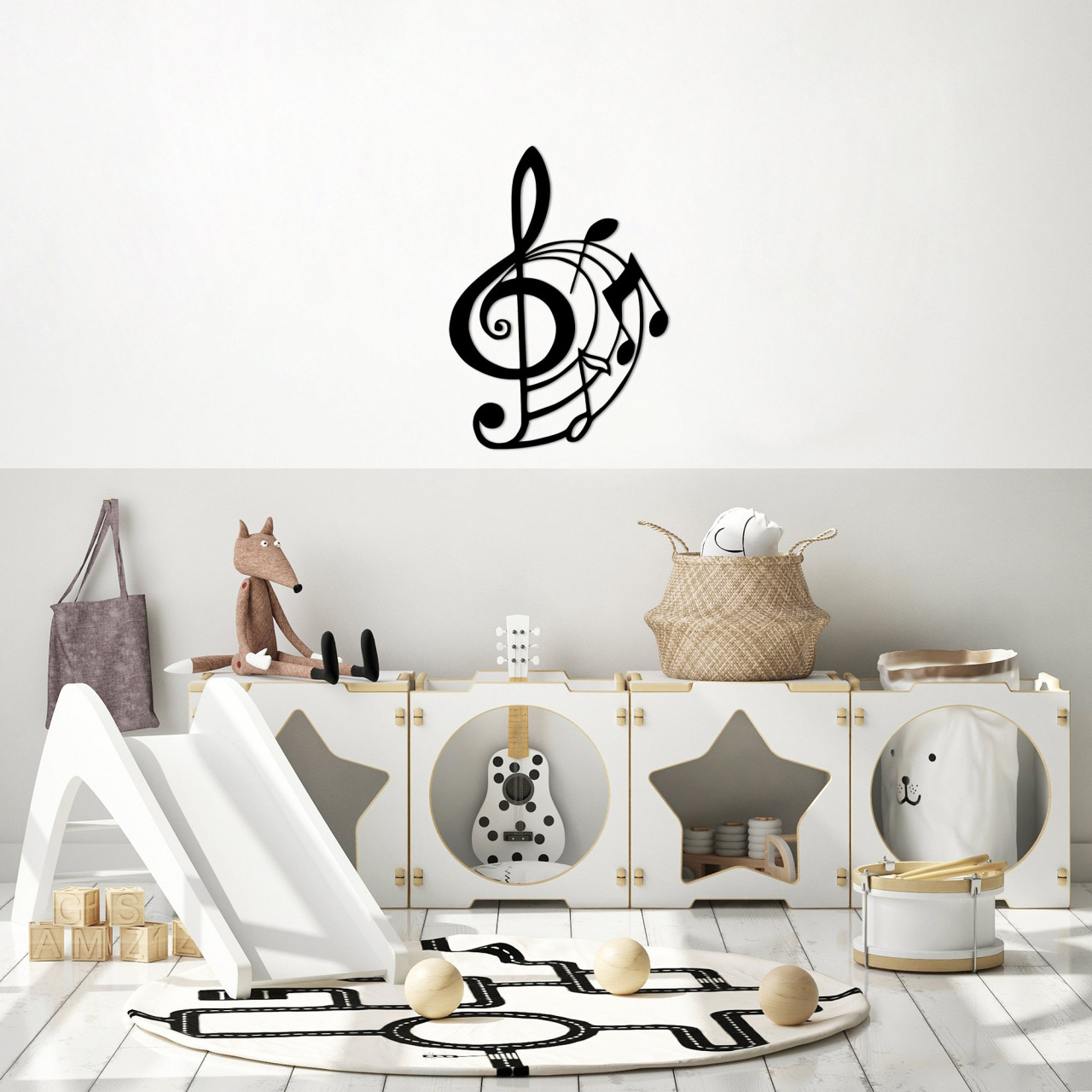 Poze Accesoriu decorativ de perete metalic Musical - 3