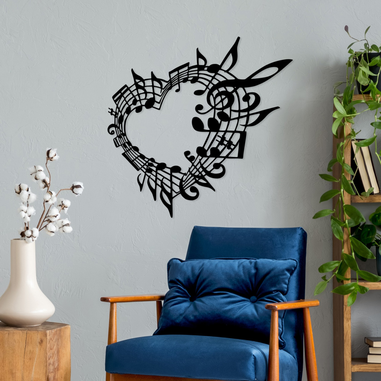 Poze Accesoriu decorativ de perete metalic Musical 5