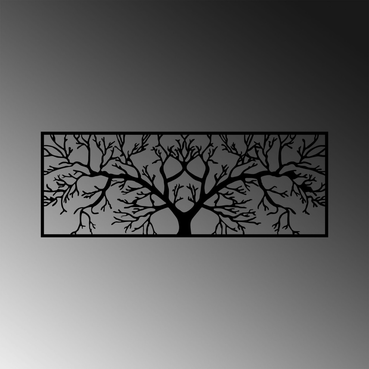 Poze Accesoriu decorativ de perete metalic Tree - 268