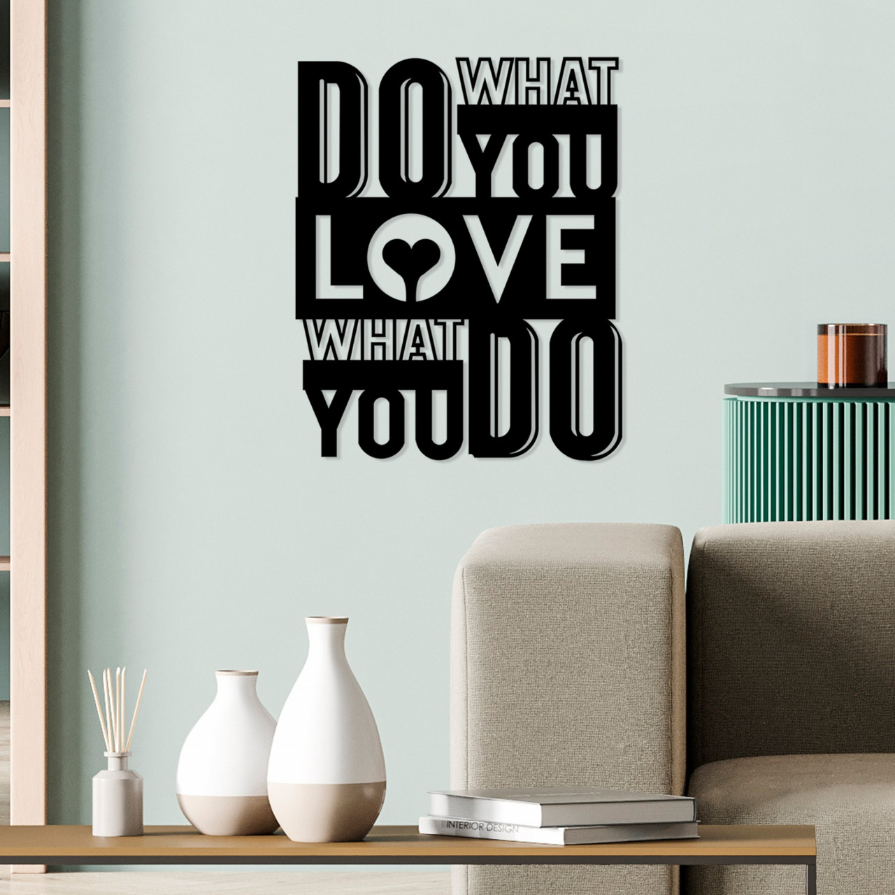 Poze Accesoriu decorativ de perete metalic What Do You Love
