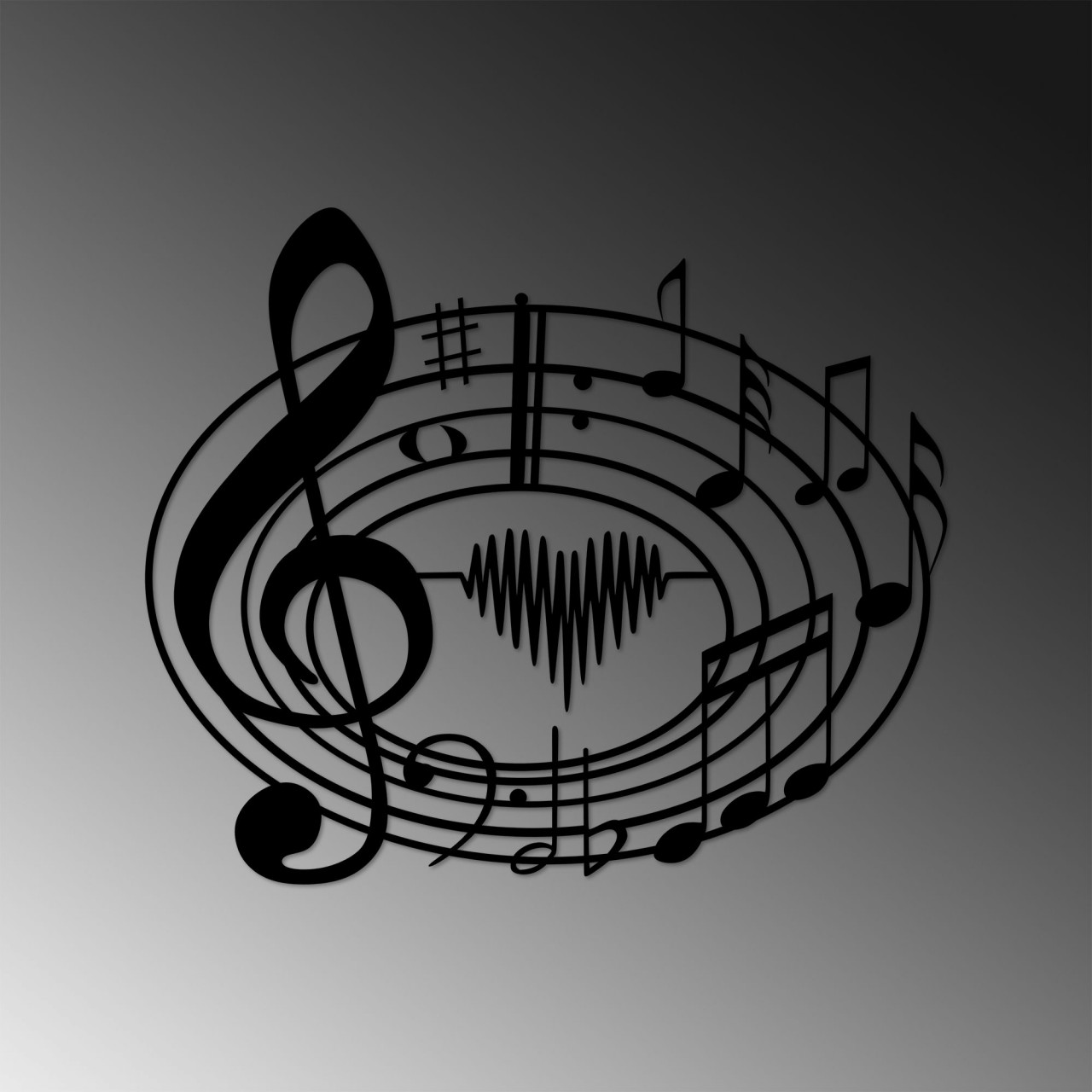 Poze Accesoriu decorativ de perete metalic World Of Music