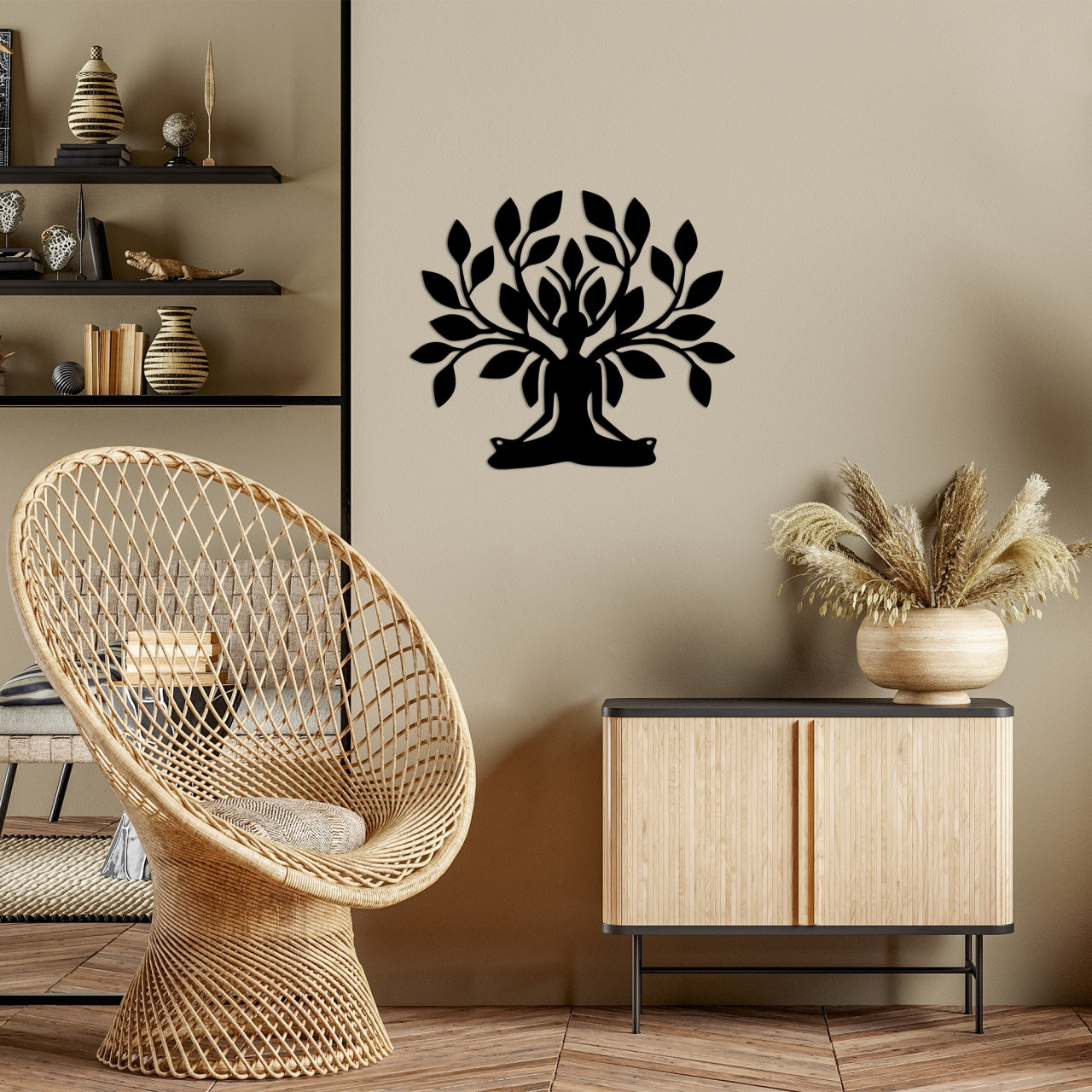 Poze Accesoriu decorativ de perete metalic Yoga