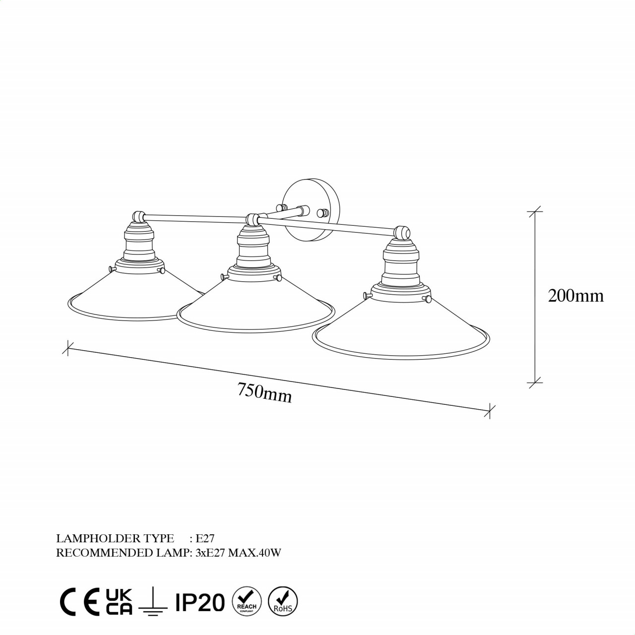 Poze Aplica Conical - 12185