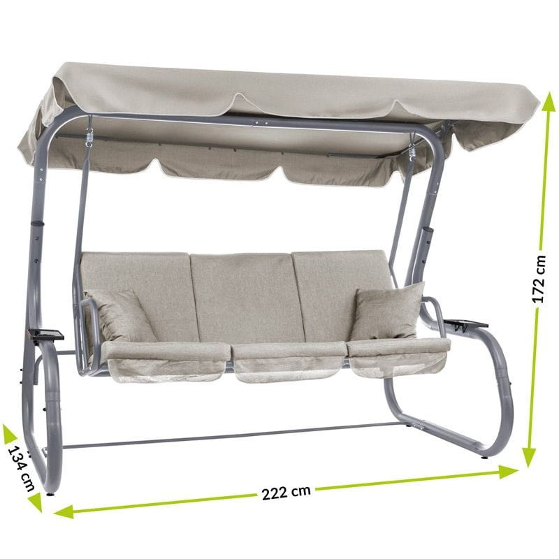 Poze Balansoar de terasa Carpatia bej L222 cm