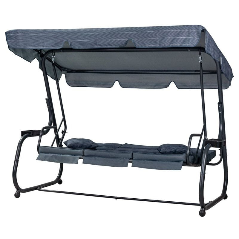 Poze Balansoar de terasa Ines B gri/bleumarin L215 cm