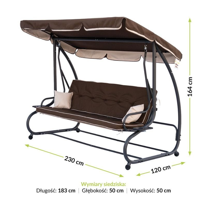 Poze Balansoar de terasa Megi maro L230 cm
