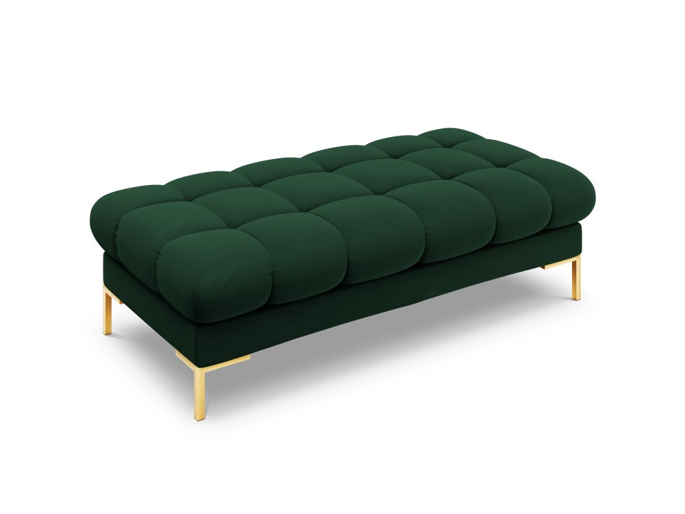 Poze Banca Bali velvet/picioare gold – L133 x l62 x h41