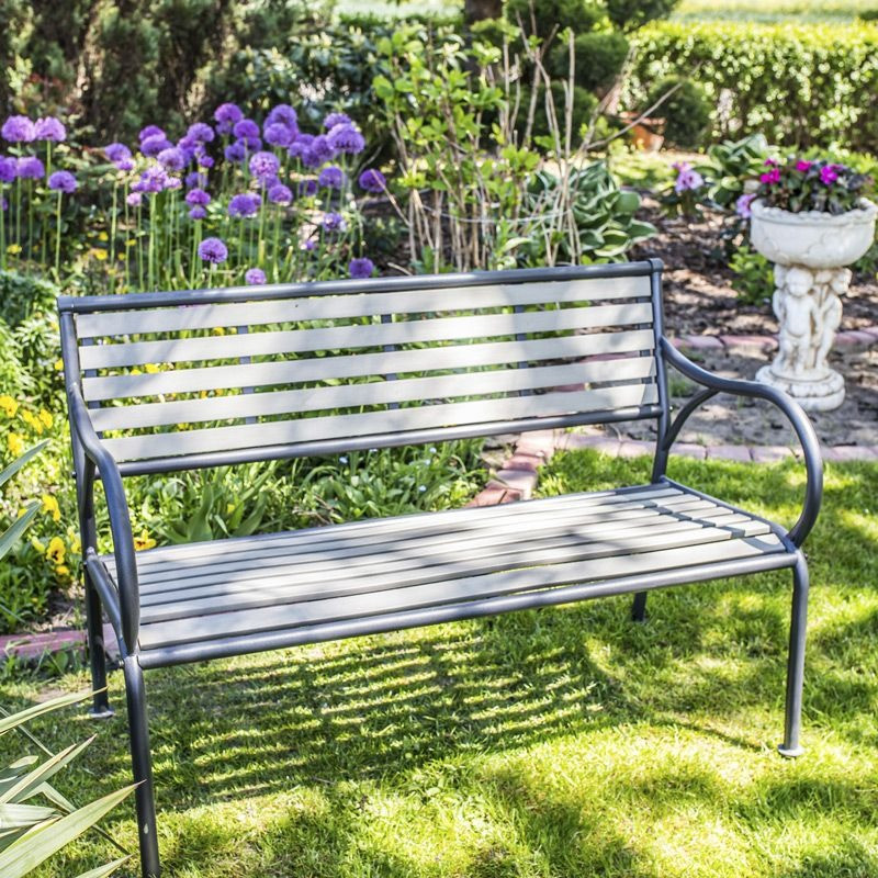Poze Banca de gradina Laura antracit L122 cm
