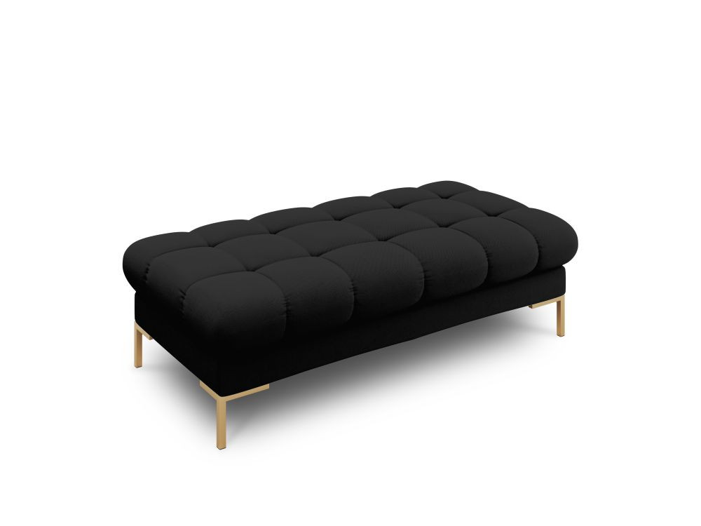 Poze Banca tapitata Bali stofa/picioare gold – L133 x l62 x h41