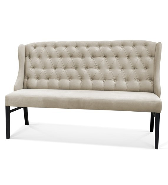 Poze Bancuta tapitata Royal Chesterfield bej – H98 cm