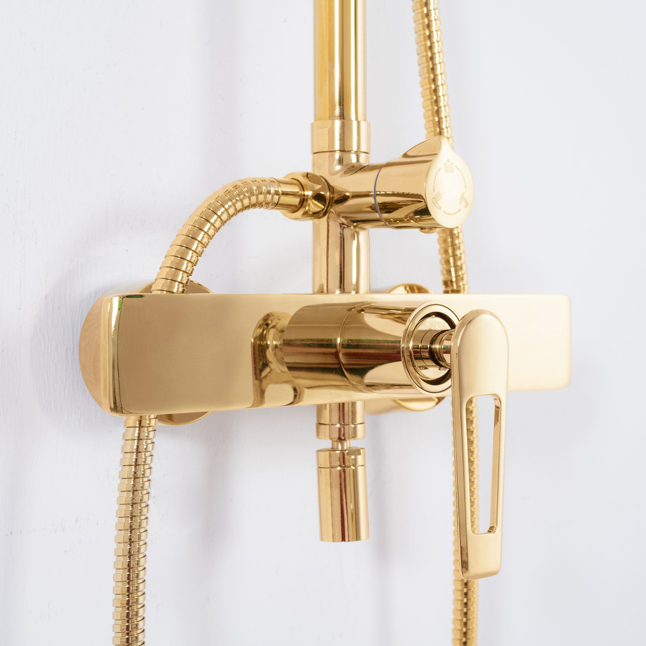 Poze Baterie de dus Aldi aurie