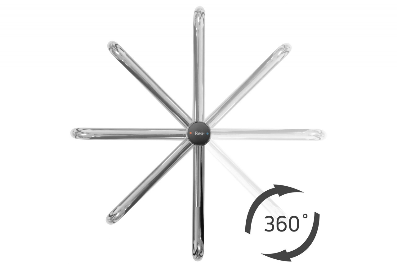 Poze Baterie Lugano Silver lucios înaltă – H 34 cm