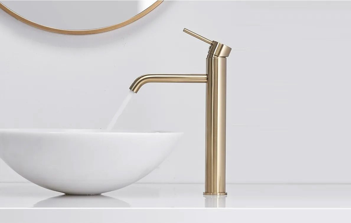 Poze Baterie Lungo Gold lucios înaltă – H 28 cm