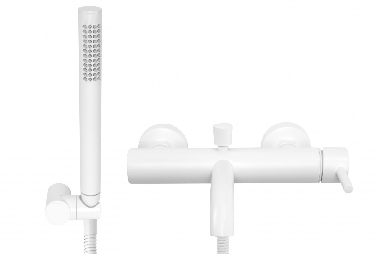 Poze Baterie pentru cada Lungo alb mat