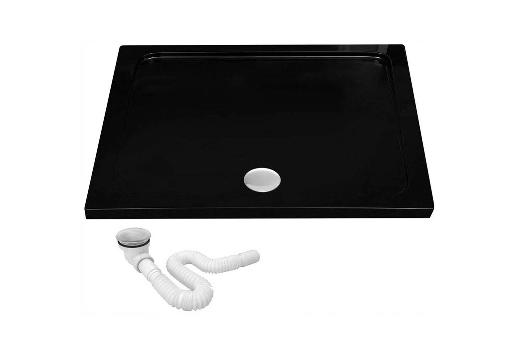 Poze Cadita pentru dus Savoy neagra - L90 x l90 x h5