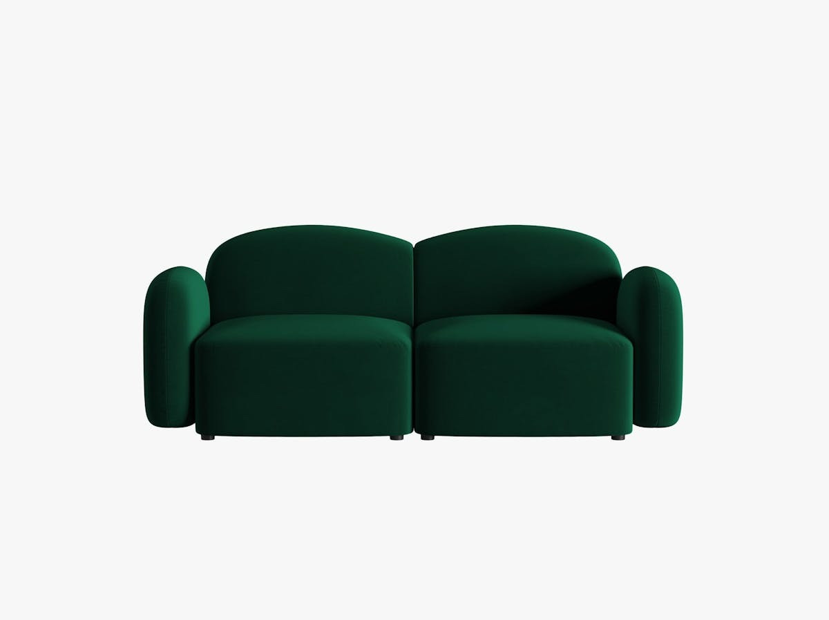 Poze Canapea 2 locuri Blair catifea L194 cm