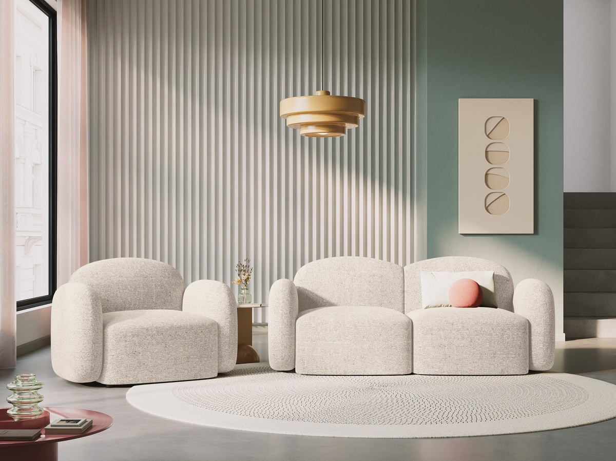 Poze Canapea 2 locuri Blair chenille L194 cm