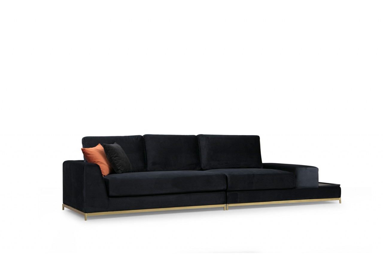 Poze Canapea 4 locuri Line neagra