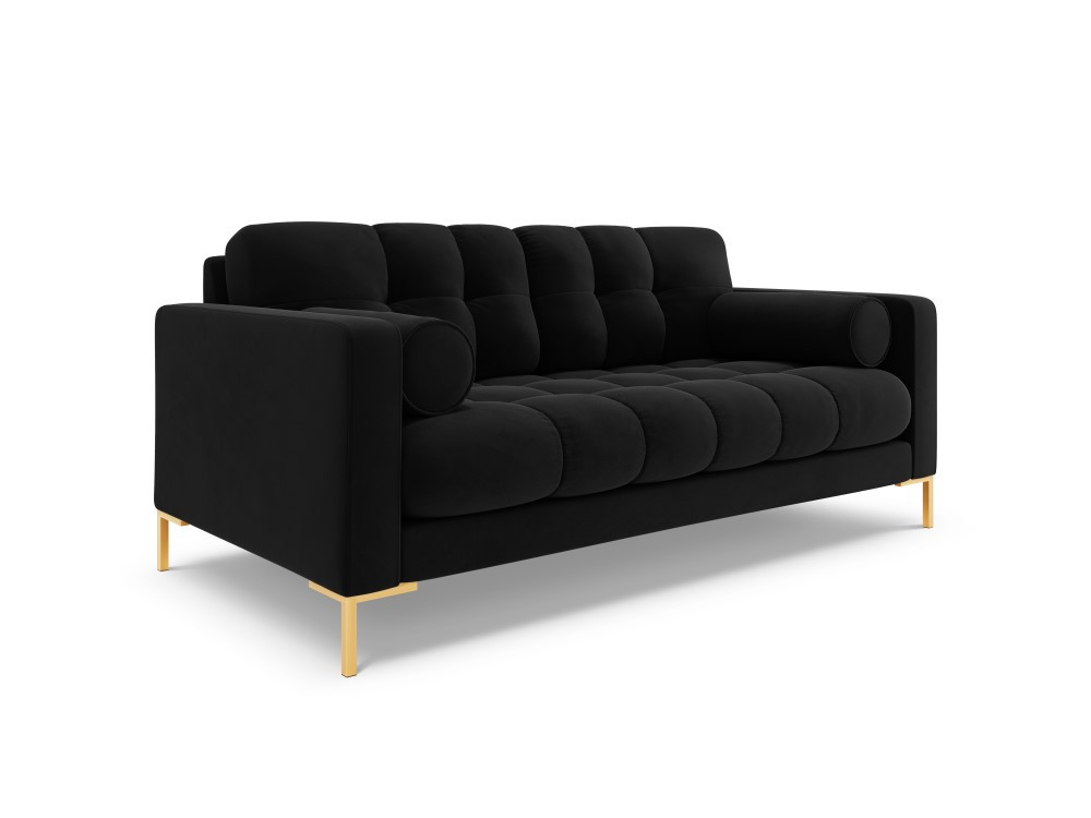 Poze Canapea Bali 2 locuri velvet/picioare gold – L152 x l92 x h75