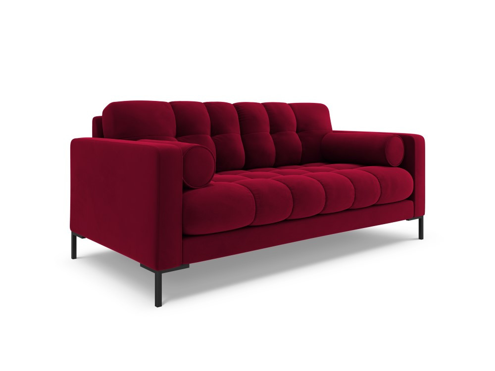 Poze Canapea Bali 2 locuri velvet/picioare negre – L152 x l92 x h75