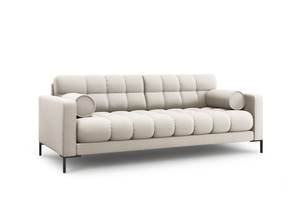 Poze Canapea Bali 3 locuri stofa/picioare negre – L177 x l92 x h75